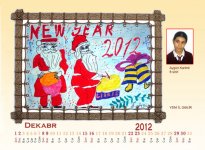 Рисунки в календаре на 2012 год азербайджанских учащихся (фотосессия)