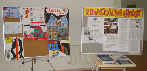 "Трагедия в Ходжалы" в работах юных художников (фотосессия)