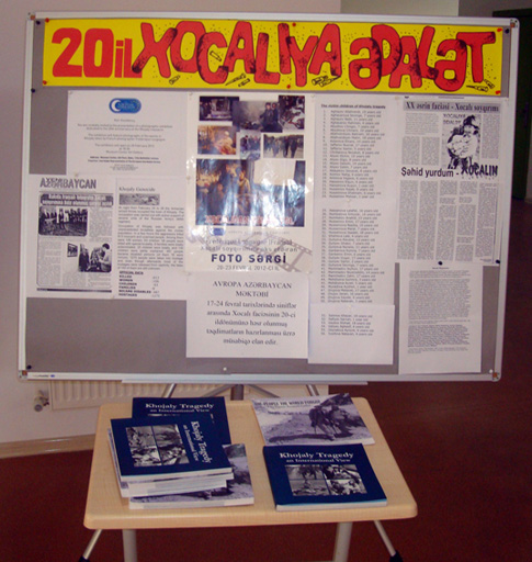 "Трагедия в Ходжалы" в работах юных художников (фотосессия)