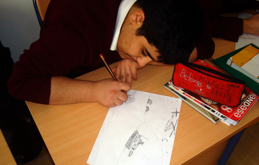 "Трагедия в Ходжалы" в работах юных художников (фотосессия)