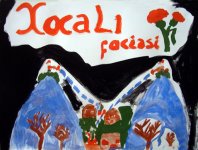 "Трагедия в Ходжалы" в работах юных художников (фотосессия)