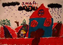 "Трагедия в Ходжалы" в работах юных художников (фотосессия)