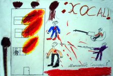 "Трагедия в Ходжалы" в работах юных художников (фотосессия)