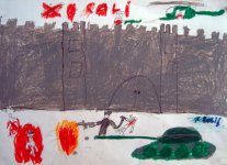 "Трагедия в Ходжалы" в работах юных художников (фотосессия)