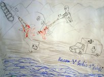 "Трагедия в Ходжалы" в работах юных художников (фотосессия)