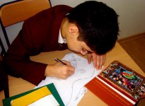 "Трагедия в Ходжалы" в работах юных художников (фотосессия)