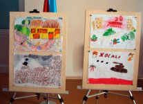 "Трагедия в Ходжалы" в работах юных художников (фотосессия)