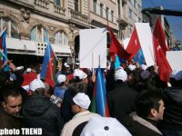 На центральной площади Стамбула начался митинг, посвященный 20-летию  Ходжалинского геноцида (ФОТО)
