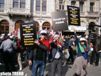 На центральной площади Стамбула начался митинг, посвященный 20-летию  Ходжалинского геноцида (ФОТО)