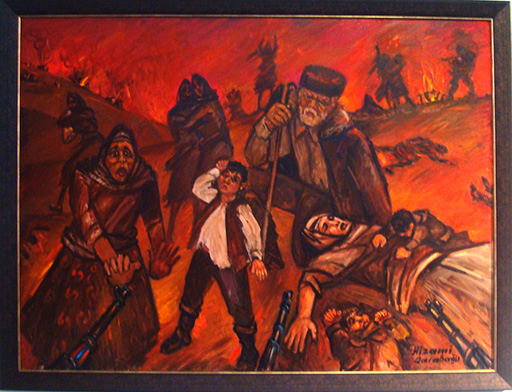 "ХОДЖАЛЫ - 20 лет трагедии" - в рисунках юных художников (фотосессия)