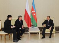Ильхам Алиев встретился с президентом Польши