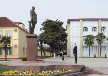 Ильхам Алиев прибыл с визитом в Масаллинский район (ФОТО)