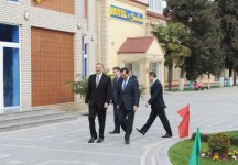 Ильхам Алиев прибыл с визитом в Масаллинский район (ФОТО)