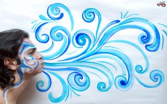 Боди-арт радио-телеведущего ANS «Стихии Новруза» (фотосессия)