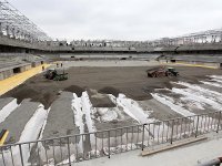 Строительство стадиона в жилом массиве "8-й километр" в Баку (фото)