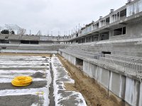 Строительство стадиона в жилом массиве "8-й километр" в Баку (фото)