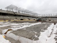 Строительство стадиона в жилом массиве "8-й километр" в Баку (фото)