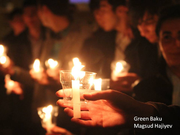 В Азербайджане проведена акция "Час Земли" (фотосессия)