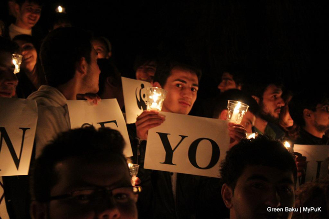 В Азербайджане проведена акция "Час Земли" (фотосессия)