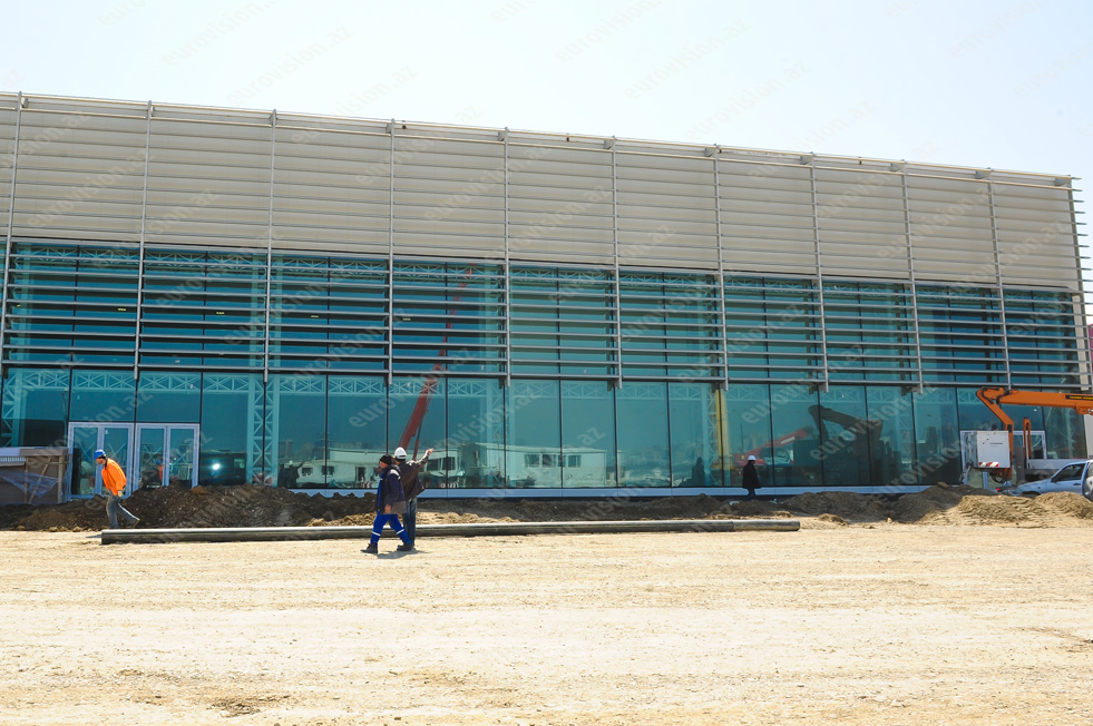 В "Baku Crystal Hall" проводятся завершающие работы (ВИДЕО-ФОТО)
