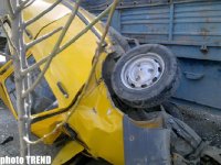 В Баку произошла цепная автоавария - КамАЗ,Mercedes, автобус и "Рено"  (фото)