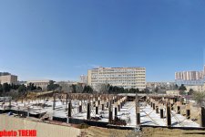 Строящееся здание Центральной научной библиотеки академии наук Азербайджана (фото)