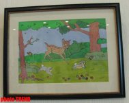 Юная художница Айгюль Мехдиева и ее герои (фотосессия)