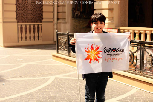 "Azərbaycana Eurovision yaraşır" - креативная акция фан-клуба "Евровидения" (фотосессия)