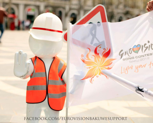 "Azərbaycana Eurovision yaraşır" - креативная акция фан-клуба "Евровидения" (фотосессия)