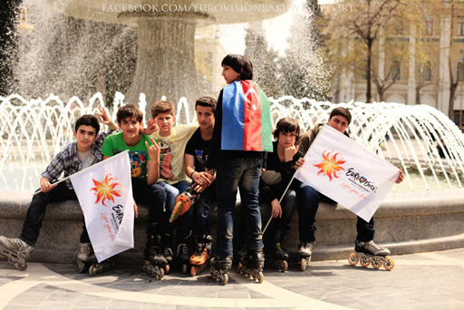 "Azərbaycana Eurovision yaraşır" - креативная акция фан-клуба "Евровидения" (фотосессия)