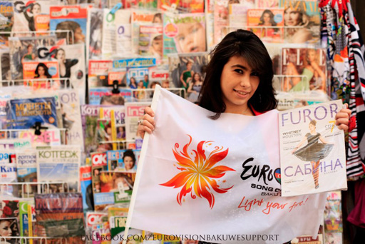 "Azərbaycana Eurovision yaraşır" - креативная акция фан-клуба "Евровидения" (фотосессия)