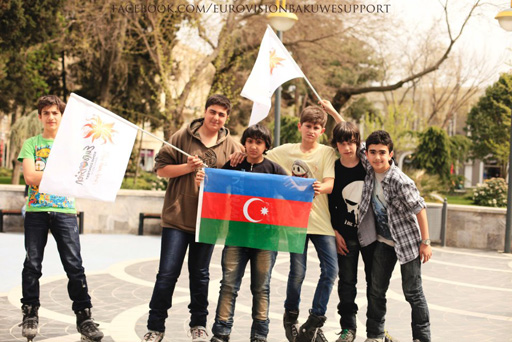 "Azərbaycana Eurovision yaraşır" - креативная акция фан-клуба "Евровидения" (фотосессия)