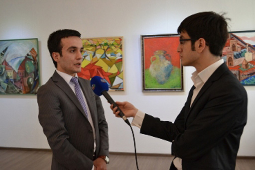 В Баку состоялась первая выставка Гюндуза Хунлара (фото)