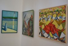 В Баку состоялась первая выставка Гюндуза Хунлара (фото)