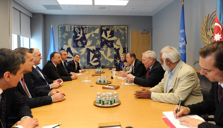 Президент Азербайджана встретился с генеральным секретарем ООН