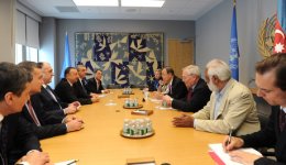 Президент Азербайджана встретился с генеральным секретарем ООН