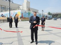 Президент Азербайджана и его супруга приняли участие в открытии новой части Приморского парка (ФОТО)