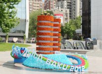 Президент Азербайджана и его супруга приняли участие в Празднике цветов в Баку (ФОТО)