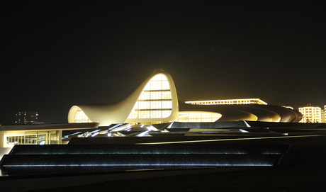 Президент Азербайджана и его супруга приняли участие в церемонии открытия Центра Гейдара Алиева (ФОТО)