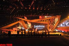 В "Baku Crystal Hall" состоялась первая репетиция участника «Евровидения 2012» (фотосессия)