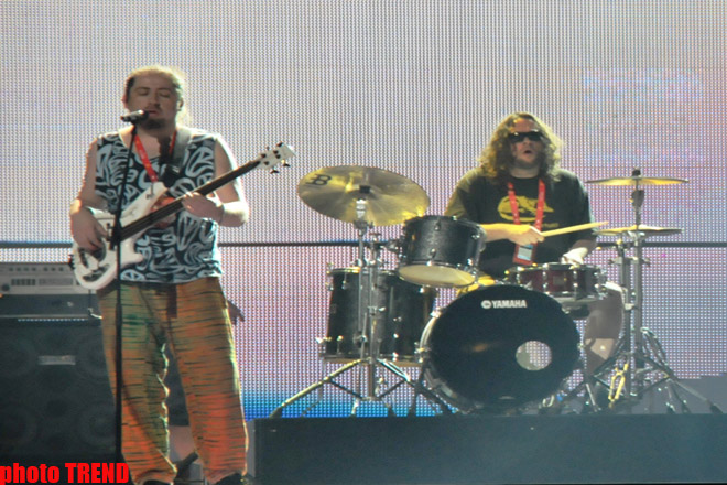 В "Baku Crystal Hall" состоялась первая репетиция участника «Евровидения 2012» (фотосессия)