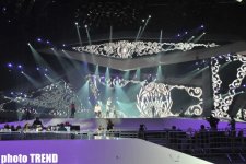 Зажигательная композиция и хореография на сцене  "Baku Crystal Hall" (фотосессия)