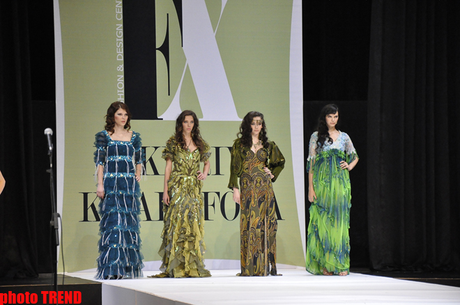 В Баку состоялось дефиле Фахрии Халафовой, посвященное «Евровидению 2012» (фотосессия)