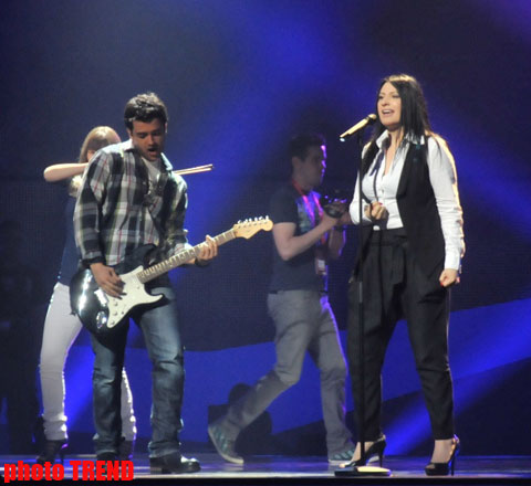 В Баку прошла репетиция участницы "Евровидения" от Македонии (ФОТО)