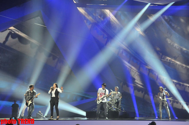 В Баку прошла репетиция участницы "Евровидения" от Македонии (ФОТО)