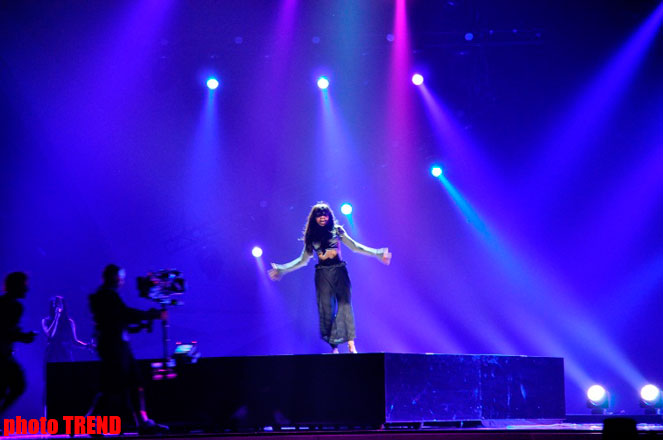 Фаворит "Евровидения-2012" на сцене "Baku Crystal Hall"  (ФОТО)