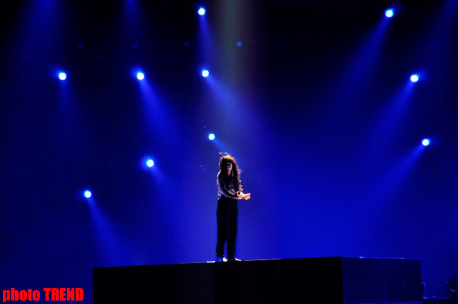 Фаворит "Евровидения-2012" на сцене "Baku Crystal Hall"  (ФОТО)