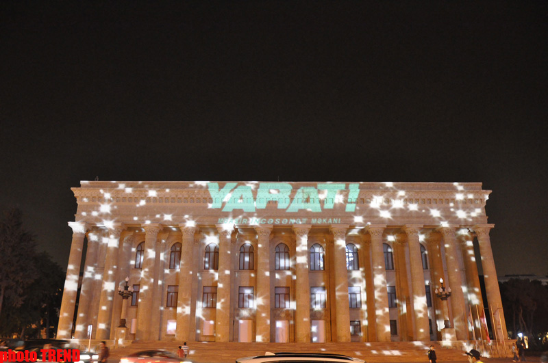 Организация YARAT! представила проект-3D-mapping Мехти Мамедова "Нефть" (ФОТО)