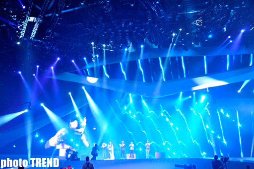 Репетиция представительницы Франции Анггун в "Baku Crystal Hall" (ФОТО)