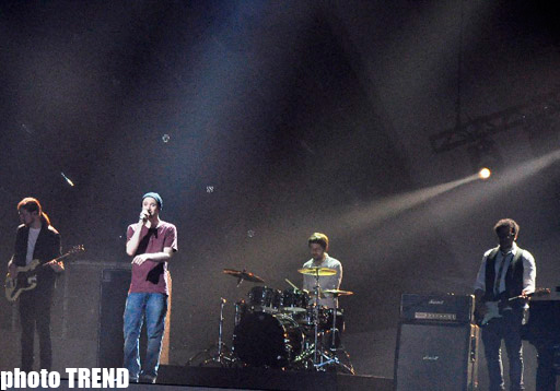 Финалист "Евровидения 2012"  Роман Лоб на сцене "Baku Crystal Hall" (фотосессия)